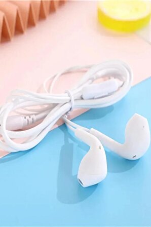Torima Beyaz H19 Kablolu Mikrofonlu Kulak İçi Kulaklık 3.5 mm