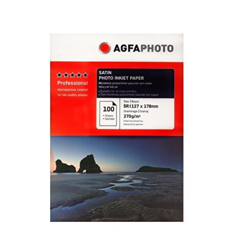 Agfa Photo Satin,Mat 13x18 270Gr/m² Fotoğraf Kağıdı 100 Yaprak