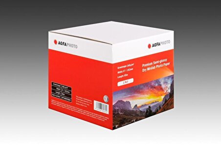 Agfa Photo İnkjet Fotoğraf Kağıdı 15.2 (152 mm) Mat 65 Metre DX100 Yazıcıya Uyumlu