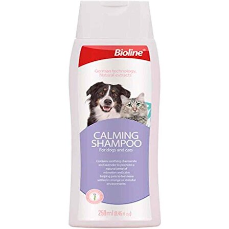 Bioline Kedi ve Köpek İçin Sakinleştirici Şampuan 250 Ml