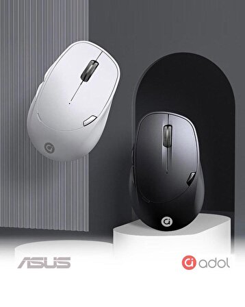 Asus Adol MS012 2,4GH Wireless Bluetooth Kablosuz Mouse Beyaz