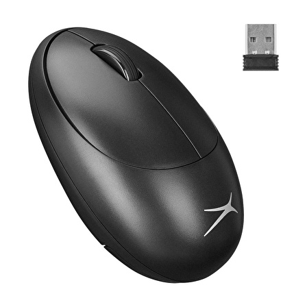 Altec Lansing ALBM7335 Siyah 2.4GHz USB 1200DPI Alkalin Pilli Kablosuz Mouse