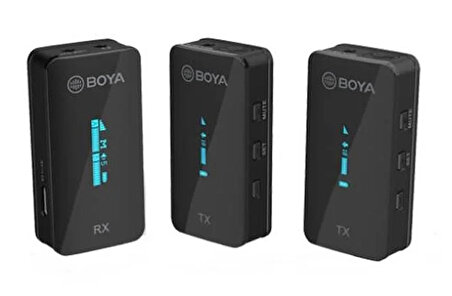Boya BY-XM6-K2 Ultra Kompakt İkili Kablosuz Yaka Mikrofon Kiti