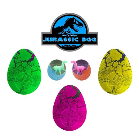 He”y”diye Jurassic Egg Mucize Dinozor Yumurtası (3 Adet)