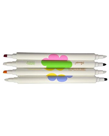 Çift Uçlu Silinebilir Fosforlu Kalem 10 Renk X-414
