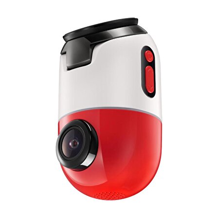 70mai X200 Omni 128GB 360° Dönebilen Araç İçi Kamera - Kırmızı & Beyaz