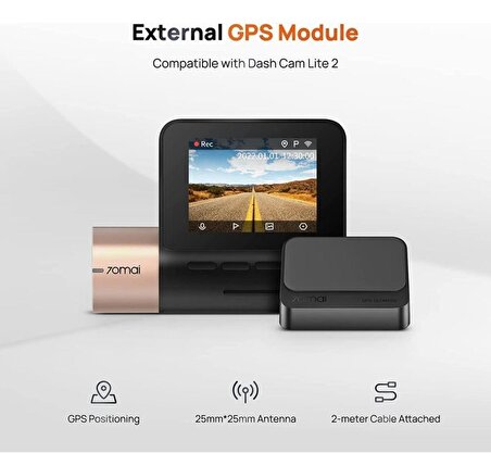 70mai GPS03 Harici GPS Modülü - D10 Lite 2 ile uyumlu