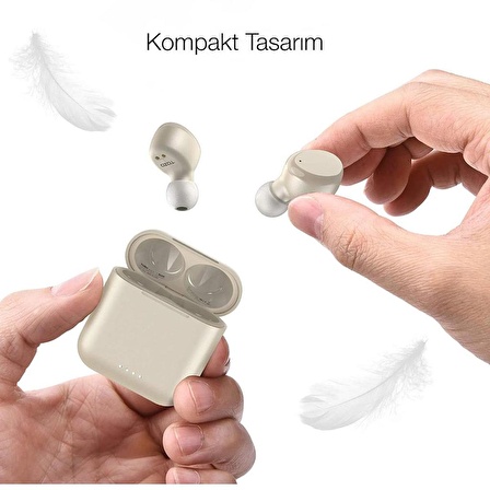 Tozo T6 Bluetooth 5.3 Dokunmatik Kontrol IPX8 Su Geçirmez Stereo Kulak İçi Kulaklık Gold