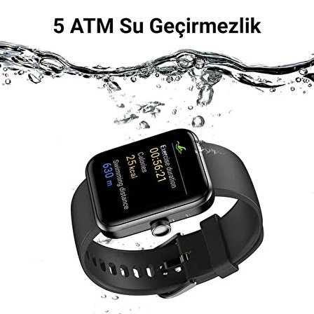 Tozo S2 Mini Siyah Akıllı Saat