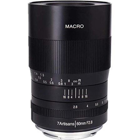 7artisans 60mm f/2.8 APS-C Manuel Focus Macro Lens (Sony E)