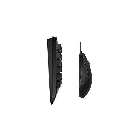 Lenovo Lecoo CM105 USB Kablolu Türkçe Q Klavye & Mouse Set Siyah