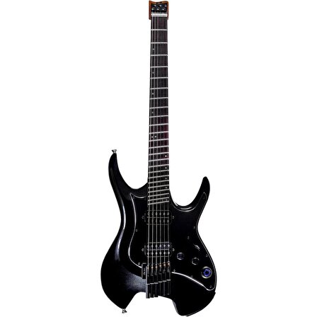 GTRS W800PBK Headless Multiscale Smart Gitar