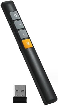 Wireless Kablosuz Lazer Powerpoint Slayt Atlatıcı Kumandası Presenter Laser Pointer Sunum Kalemi