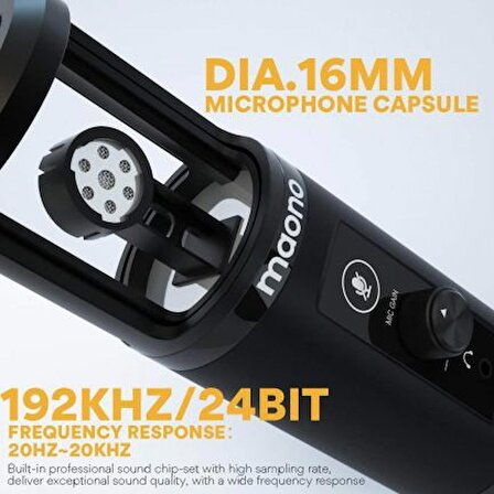 Maono PM422 USB Kondenser Podcast Yayıncı Mikrofonu