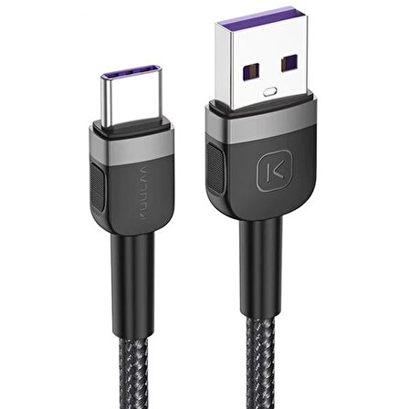 KUULAA USB Type-C 3A Hızlı Şarj 0.50CM Kısa Usb Şarj Kablosu