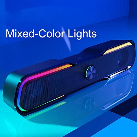 Hp DHE-6002 Kablolu Soundbar Hoparlör RGB Işıklı/Oyuncu