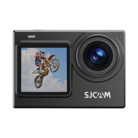 SJCAM SJ6 PRO WiFi 4K60 UHD 24MP 165° Geniş Açı 1000mAh 2”/1.3” Çift Ekranlı Aksiyon Kamerası Siyah