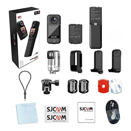 SJCAM C300 4K WiFi Aksiyon Kamerası Siyah