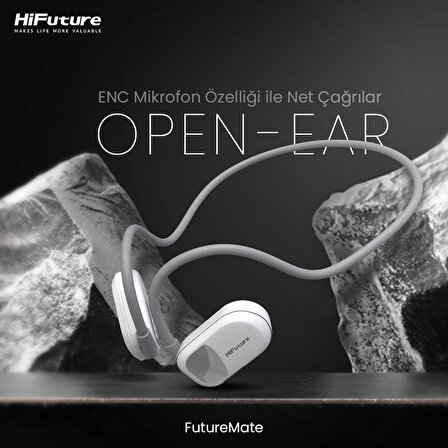 HiFuture FutureMate Bluetooth 5.3 Open-Ear Kablosuz ENC Kulakiçi Kulaklık Kırmızı