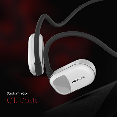 HiFuture FutureMate Bluetooth 5.3 Open-Ear Kablosuz ENC Kulakiçi Kulaklık Kırmızı
