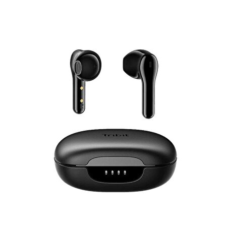Tribit FlyBuds C2 Güçlü Stereo Ses 24 Saat Müzik Çalma Kablosuz 5.2 Bluetooth Kulak İçi Kulaklık Siyah