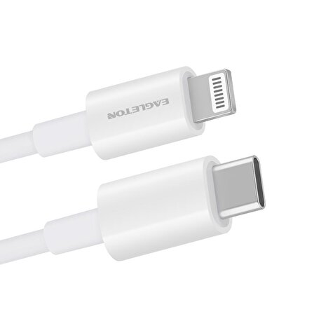 Eagleton Apple USB-C MFİ Lisanlı 18W Hızlı Şarj ve Data Kablosu 120cm