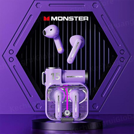 Monster Airmars XKT15 Gaming Bluetooth Kulaklık Mor