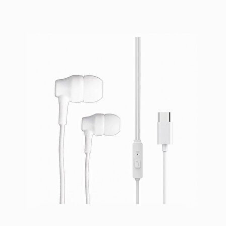 DVIP X11 İn-Ear Extra Bass Type-C Mikrofonlu Kablolu Kulaklık Beyaz