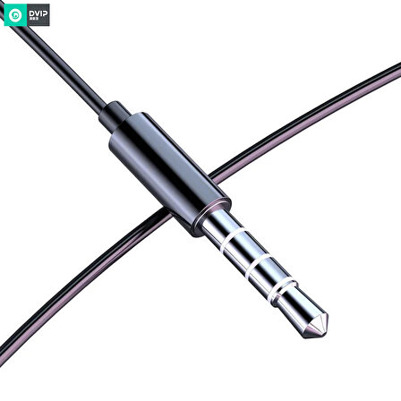 DVIP E13 Hifi 3.5mm Jack Girişli Mikrofonlu Kablolu Kulaklık Siyah