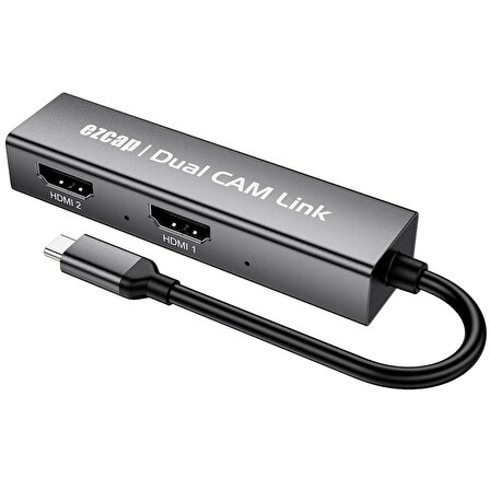 Ezcap314 Dual Cam Link Çift Giriş HDMI 1080P 60Hz Video Capture Kartı 2 Giriş 1 Çıkış Kayıt Cihazı