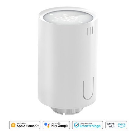 Meross Wi-Fi Apple HomeKit Google Assistant ve Alexa Uyumlu Akıllı Termostat Vanası ( Sadece Meross Hub ile Çalışır )