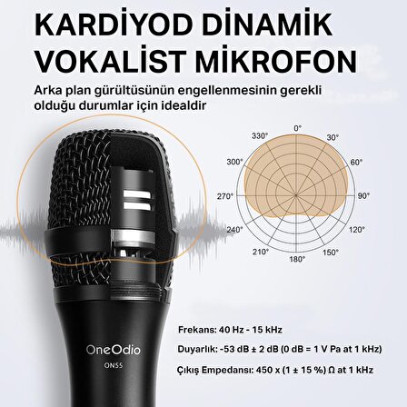 OneOdio ON55 Profesyonel Mikrofon 