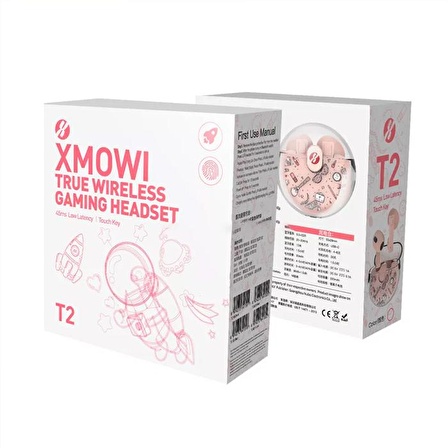 Xmowi T2 Bluetooth 5.0 Kablosuz Kulaklık Gaming Kulakiçi Oyuncu Kulaklığı SİYAH