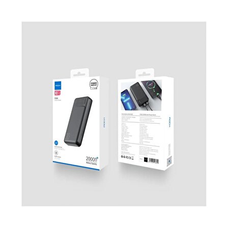 Rock P200 PD Fast Charging 20000 mAh Power Bank - Siyah