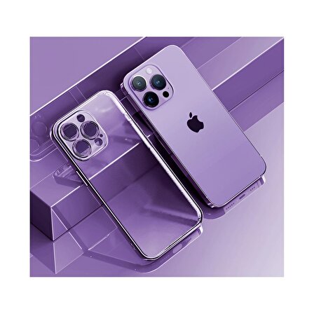 Rock iPhone 14 Pro Elektrokaplama Mat Kılıf Mavi