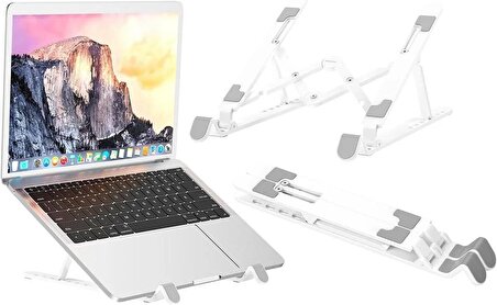 Borofone Notebook Laptop Dizüstü Bilgisayar Standı Fiber Materyal A+ Kaliteli Ultra Hafif 220 Gram Açısı Ayarlanabilir Portatif Katlanır ve Taşınabilir BH70