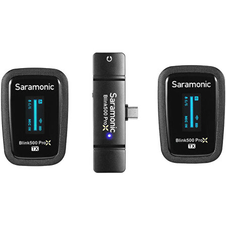 Saramonic Blink500 ProX B6 Android Uyumlu 2 Kişilik Kablosuz Yaka Mikrofonu