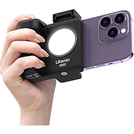 Ulanzi CG02 Capgrip Telefon Kamera Işıklı Deklanşörlü Grip