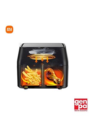Smartmi Cook Master Duo Çift Hazneli Air Fryer (4.8L + 4.8L) 9.6L Yağsız Fritöz