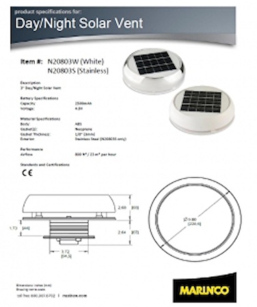 Nicro Day&Night solar havalandırma