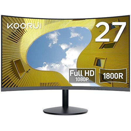 Koorui 27" 27N5C 75Hz 5ms VA FHD (HDMI, VGA) Curved Monitör