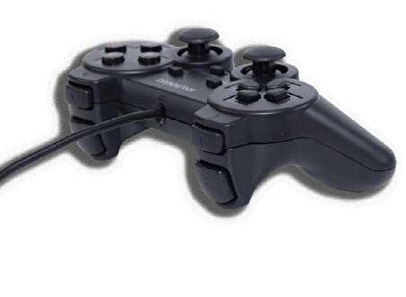 Anunnaki Titreşimli DualShock Usb Kablolu Joystick Gamepad Oyun Kolu Konsolu Pc Bilgisayar Laptop Uyumlu