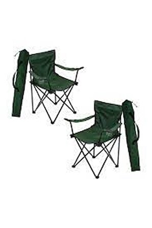 Kamp Sandalyesi Yeşil 2'li Set