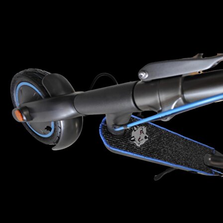 Elektrikli Scooter Aksesuar Koruyucu Paspas Cybersoul X3 Pro İçin Gri Kurt Nakış Arma Amblem