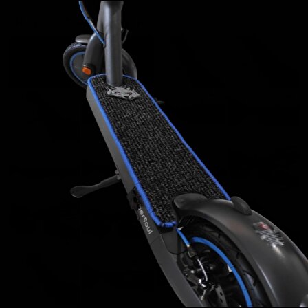 Elektrikli Scooter Aksesuar Koruyucu Paspas Cybersoul X3 Pro İçin Gri Kurt Nakış Arma Amblem