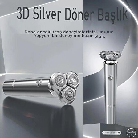 Enchen Silver Manyetik Başlık Şarjlı Tıraş Makinesi