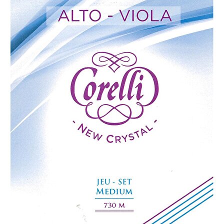Corelli Crystal 730M Takım Viyola Teli (Medium Tension)