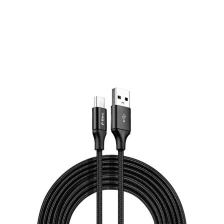 Ttec 3 Metre Süper Hızlı Örgülü USB To Type C Şarj ve Data Kablosu, Kopmaz Ekstra Dayanıklı Kablo