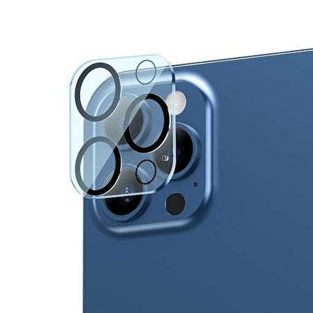 Baseus 2 Adet iPhone 12 Pro Max Kamera Kamera Lens Koruma Camı iPhone 12 Pro Max Kamera Koruma Camı