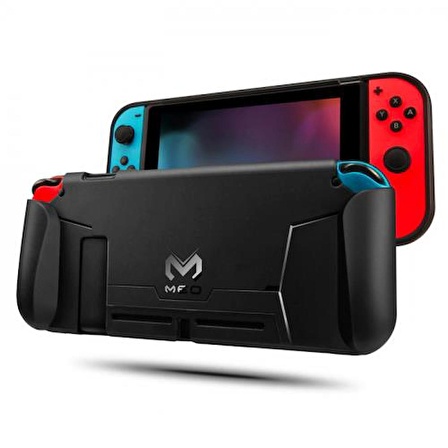 Polham Nintendo Switch S2 İçin Koruma Kılıfı, Dış Kapak Standlı, Darbe Emici, El Tutmalı Kılıf